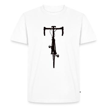Cyclisme Vélo de course Cyclisme Graphique Image - T-shirt Premium bio Homme - blanc - Devant - Nico (187cm)