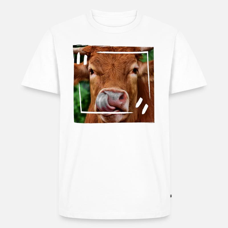 Beef - Men's Premium Organic T-Shirt - white