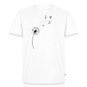 Partitions de pissenlit pissenlit arc-en-ciel - T-shirt Premium bio Homme - blanc - Devant - Nico (187cm)
