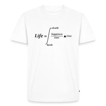 Science Math Physics Joke Pun Gift - T-shirt Premium bio Homme - blanc - Devant - Nico (187cm)