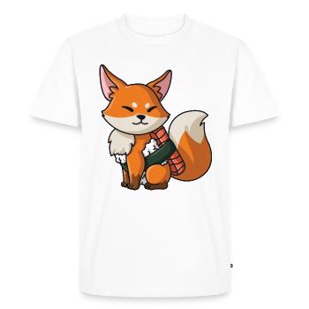 Sushi renard japonais sushi dames - T-shirt Premium bio Homme - blanc - Devant - Nico (187cm)