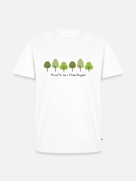 fier d'être un câlin d'arbre - T-shirt Premium bio Homme - blanc