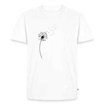 Dandelion Dandelion Valentine's Day Hearts Heart - Men's Premium Organic T-Shirt - white - Front - Nico (187cm)