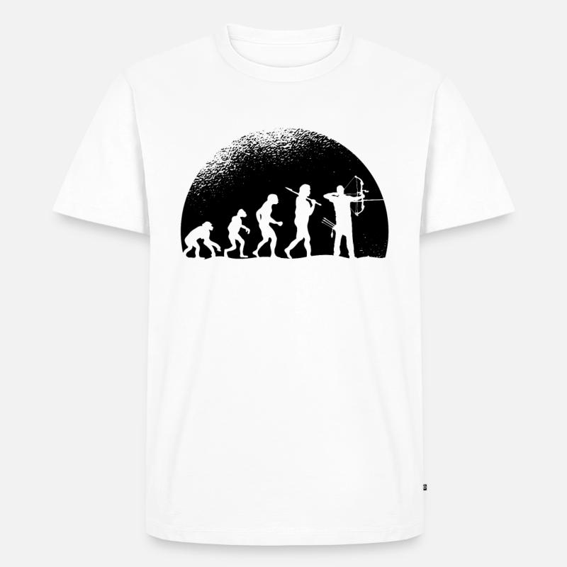 Evolution Archery - Men's Premium Organic T-Shirt - white