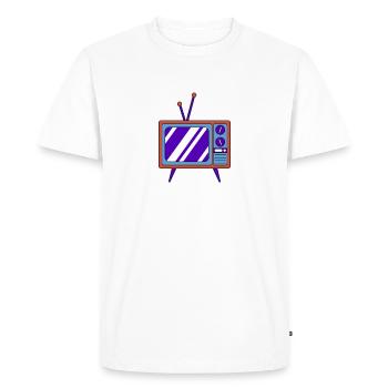 Télévision - T-shirt Premium bio Homme - blanc - Devant - Nico (187cm)
