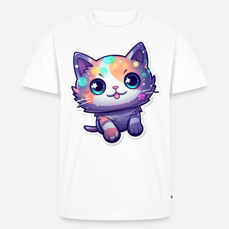 ein süßes Kätzchen - Männer Premium Bio T-Shirt - Weiß
