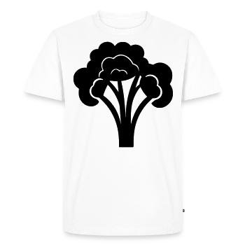 brocoli - T-shirt Premium bio Homme - blanc - Devant - Nico (187cm)