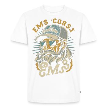 Ems Coast Customs Oldskool Design#2 - Men's Premium Organic T-Shirt - white - Front - Nico (187cm)