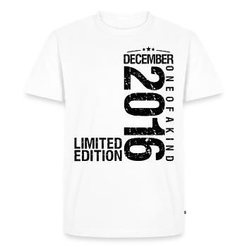 Birthday December 2016 December born in December - Men's Premium Organic T-Shirt - white - Front - Nico (187cm)