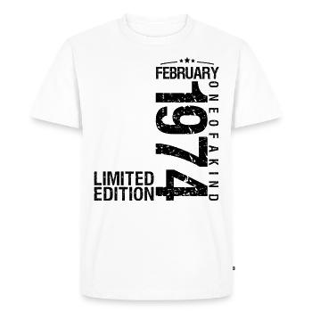 Birthday February 1998 February born in February - Men's Premium Organic T-Shirt - white - Front - Nico (187cm)