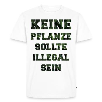 Cannabis légal - T-shirt Premium bio Homme - blanc - Devant - Nico (187cm)