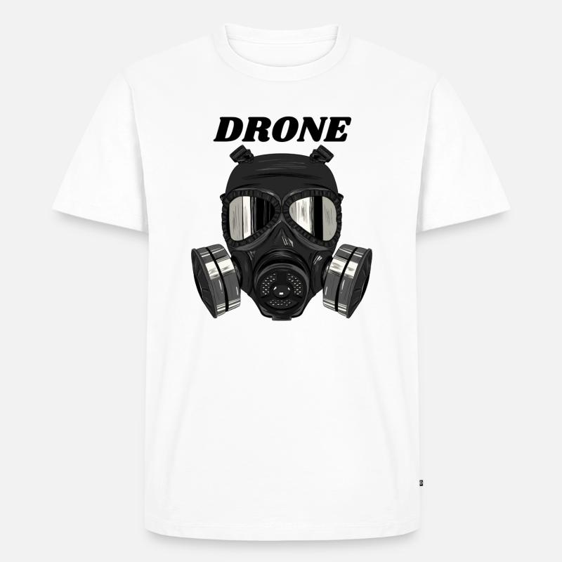 Drone - Männer Premium Bio T-Shirt - Weiß