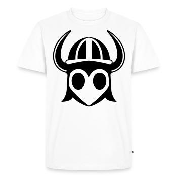 Guerrier Casque de viking - T-shirt Premium bio Homme - blanc - Devant - Nico (187cm)