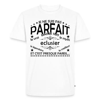 Lock Keeper Gift Lock The Real Lock Keeper - Men's Premium Organic T-Shirt - white - Front - Nico (187cm)