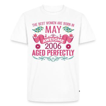 May 2006 Birthday Wife May 2006 Birthday - Men's Premium Organic T-Shirt - white - Front - Nico (187cm)