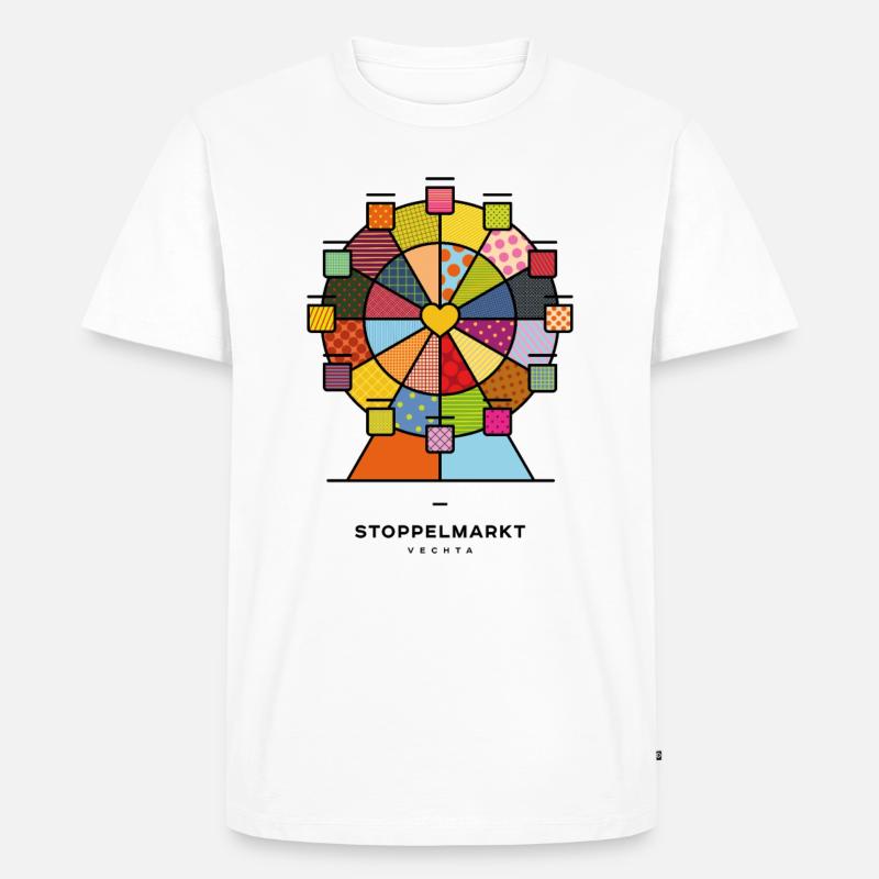 STOPPELMARKT - Männer Premium Bio T-Shirt - Weiß