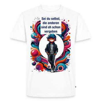 Soyez vous-même, les autres sont déjà pris de toute façon - T-shirt Premium bio Homme - blanc - Devant - Nico (187cm)