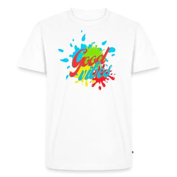 Vibes - T-shirt Premium bio Homme - blanc - Devant - Nico (187cm)
