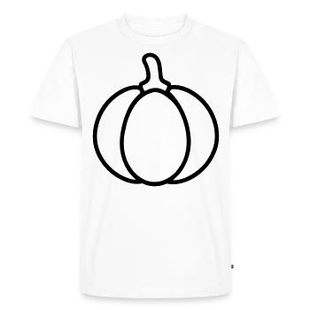 citrouille - T-shirt Premium bio Homme - blanc - Devant - Nico (187cm)