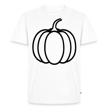 citrouille - T-shirt Premium bio Homme - blanc - Devant - Nico (187cm)