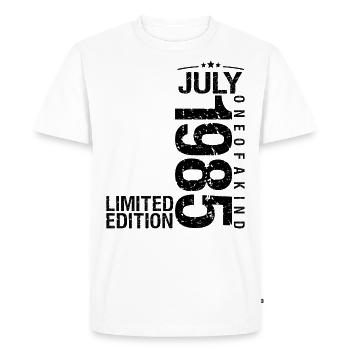 Birthday 1985 July 1985 July 1985 - Men's Premium Organic T-Shirt - white - Front - Nico (187cm)