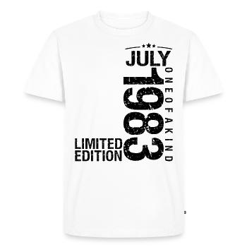 Birthday 1983 July 1983 July 1983 - Men's Premium Organic T-Shirt - white - Front - Nico (187cm)