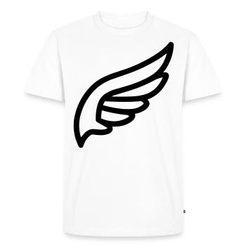 Ailes d'ange - T-shirt Premium bio Homme - blanc - Devant - Nico (187cm)