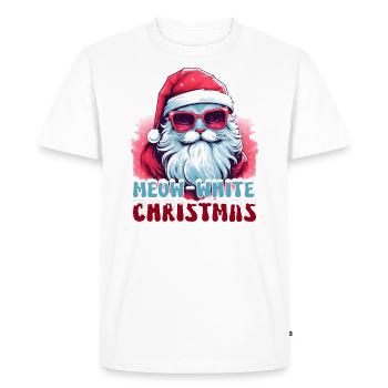 Santa's Turkish Angora Cat - Men's Premium Organic T-Shirt - white - Front - Nico (187cm)