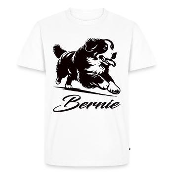 Bouvier bernois – Ami fidèle pour la vie - T-shirt Premium bio Homme - blanc - Devant - Nico (187cm)
