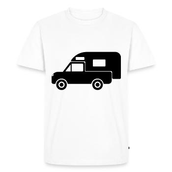 Motorhome Pickup Settling Cabin Residential Cabin Camper - Men's Premium Organic T-Shirt - white - Front - Nico (187cm)