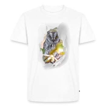 Owl knows - Men's Premium Organic T-Shirt - white - Front - Nico (187cm)