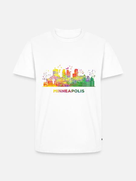 Minneapolitan Skyline Minneapolis - Men's Premium Organic T-Shirt - white