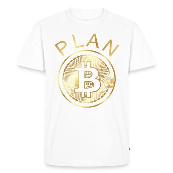 Idée cadeau In Crypto I Trust pour les mineurs Hodler - T-shirt Premium bio Homme - blanc - Devant - Nico (187cm)