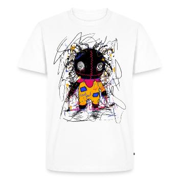 poupée vaudou - T-shirt Premium bio Homme - blanc - Devant - Nico (187cm)