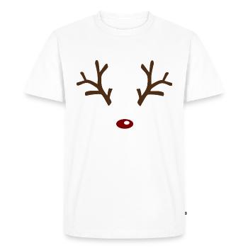 Rudolph, the Red-Nosed Reindeer - Men's Premium Organic T-Shirt - white - Front - Nico (187cm)