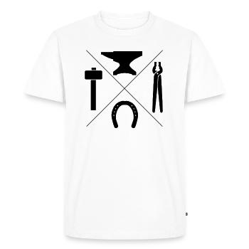 Blacksmith Tools Perfect Blacksmith Gift Idea - Men's Premium Organic T-Shirt - white - Front - Nico (187cm)