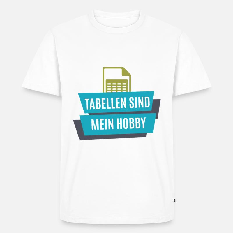 Tabelle - Buchhalter - Männer Premium Bio T-Shirt - undefined