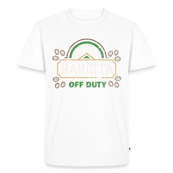 Barista Of Duty - Barista - T-shirt Premium bio Homme - blanc - Devant - Nico (187cm)