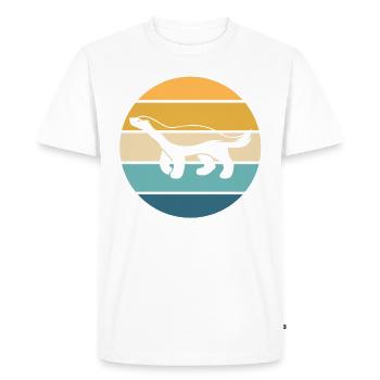 Retro Honey Badger Vintage Honey Badger - Men's Premium Organic T-Shirt - white - Front - Nico (187cm)