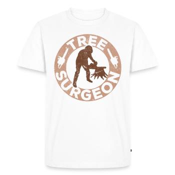 Arboresons arborescence arborescente arborescente - T-shirt Premium bio Homme - blanc - Devant - Nico (187cm)