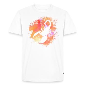 Scorpion Signe astrologique Horoscope Astrologie - T-shirt Premium bio Homme - blanc - Devant - Nico (187cm)