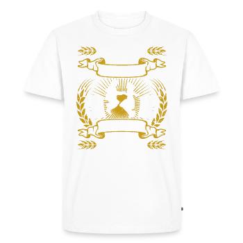 Danse Danse Danse - T-shirt Premium bio Homme - blanc - Devant - Nico (187cm)