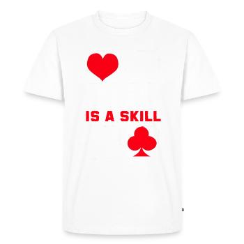 Poker Pokerspieler Texas Holdem - T-shirt Premium bio Homme - blanc - Devant - Nico (187cm)