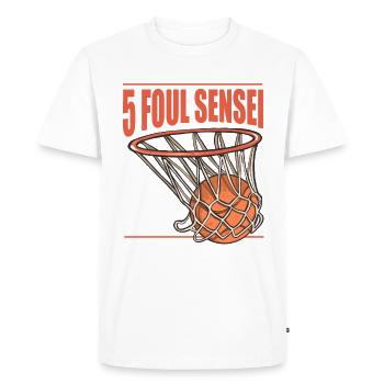 Basketteur - T-shirt Premium bio Homme - blanc - Devant - Nico (187cm)