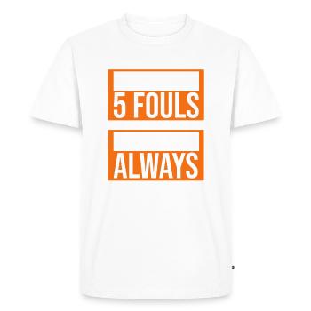 Basketteur - T-shirt Premium bio Homme - blanc - Devant - Nico (187cm)