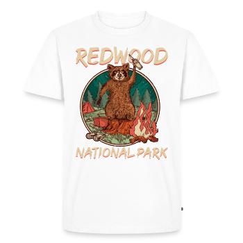 États-Unis États-Unis Parc national - T-shirt Premium bio Homme - blanc - Devant - Nico (187cm)