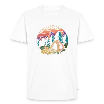 États-Unis États-Unis Parc national - T-shirt Premium bio Homme - blanc - Devant - Nico (187cm)