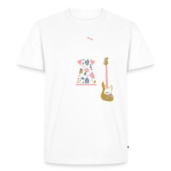 Bass Guitar Bass Guitar Bass Bassist - Men's Premium Organic T-Shirt - white - Front - Nico (187cm)