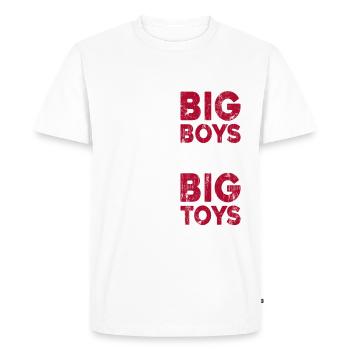 Chauffeur de camion Chauffeur de camion Chauffeur de camion Camionneur - T-shirt Premium bio Homme - blanc - Devant - Nico (187cm)