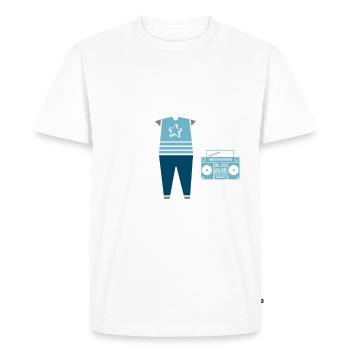 Breakdance Breakdancer Breakdancing - Men's Premium Organic T-Shirt - white - Front - Nico (187cm)
